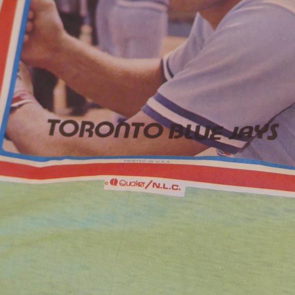 Rare Toronto Blue Jays Doug Ault Vintage 1970's Quaker Oats GreenLeaf T-Shirt - Picture 4 of 6